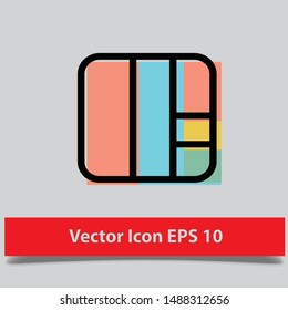 Arrange documents icon from editing tools collection for mobile concept and web apps icon eps 10