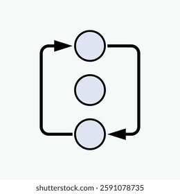 Arrange Icon. Arrangement, Flow. Process, Diagram Symbol.