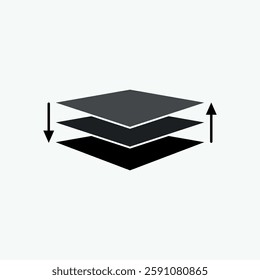 Arrange Icon. Arrangement, Flow. Process, Diagram Symbol. 