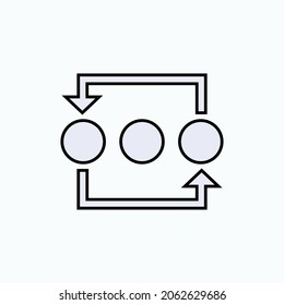 Arrange Icon. Move, Arranging Symbol  - Vector