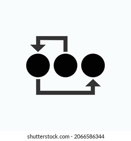 Arrange Icon. Move, Arranging Symbol  - Vector