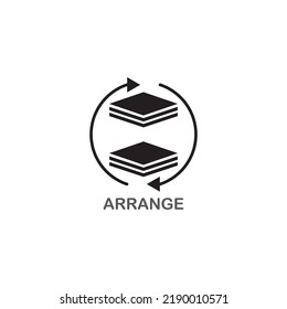 Arrange icon vector illustration symbol design