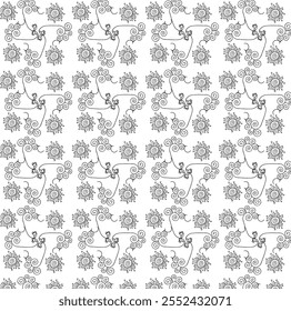 arranged flower canvas fabric design