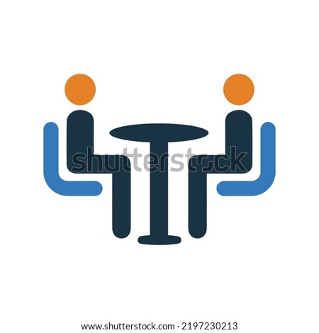 Arrangement, convening icon. Editable vector logo.