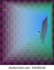 arrangement and effect around artistic triangle