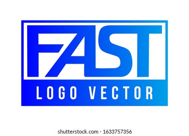arrangement of letters FAST, suitable for your company logo.