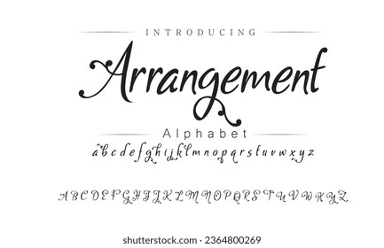 Arrangement Police de l'alphabet numérique abstraite moderne. Typographie technologique minimale, sport urbain créatif, police futuriste de mode et chiffres. illustration vectorielle