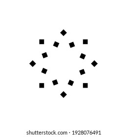 arrangement of the rectangles into a star image