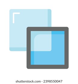 Arrangement things on layers, layers stacked on top of each other, layers vector design