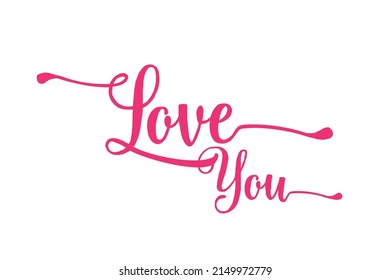 the arrangement of the words "LOVE YOU" is suitable for the design of mug bags, etc.
