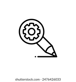 arrangement write out outline icon and illustration