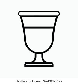 An array of antique chalices, gold goblets, and silver glasses stand isolated, ready for a vintage drink	