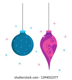 An array of colorful lights and bulb which are getting ready for Christmas vector color drawing or illustration