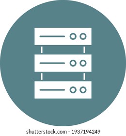 Array, data center, hosting icon vector image. Can also be used for Web Marketing. Suitable for use on web apps, mobile apps and print media.