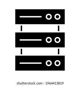 Array, data center, hosting icon vector image. Can also be used for Web Marketing. Suitable for use on web apps, mobile apps and print media.
