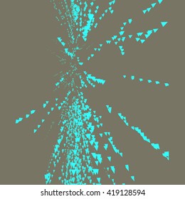 Array with Dynamic Emitted Particles. Abstract Background. Vector Illustration.