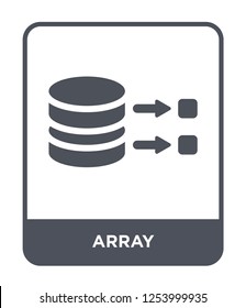 array icon vector on white background, array trendy filled icons from Geometry collection, array simple element illustration