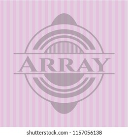 Array pink emblem