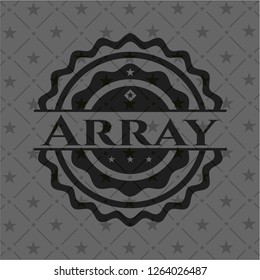 Array realistic black emblem