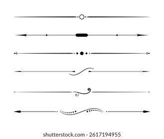 An Array of Various Decorative Line Designs Perfect for Media, Projects, and More