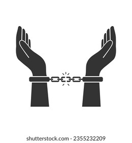 Arrest and Handcuffs icon is use in designing and developing websites, commercial, print media, web or any type of design project