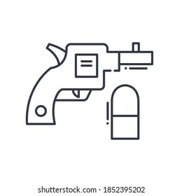 Icono de detención, ilustración lineal aislada, vector de línea delgada, signo de diseño web, símbolo de concepto de contorno con trazo editable sobre fondo blanco.
