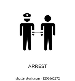 Arrest icon. Arrest symbol design from Activity and Hobbies collection. Simple element vector illustration on white background.