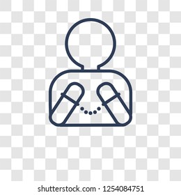 Arrest icon. Trendy Arrest logo concept on transparent background from Activity and Hobbies collection