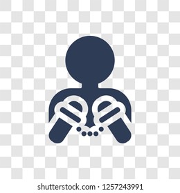 Arrest icon. Trendy Arrest logo concept on transparent background from Activity and Hobbies collection
