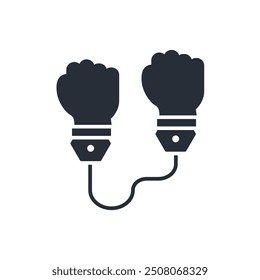 Arrest-Symbol. vector.Editable stroke.linear style Zeichen zur Verwendung Web-Design, logo.Symbol-Illustration.