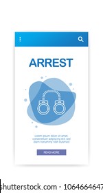 ARREST INFOGRAPHIC CONCEPT