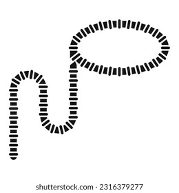 Arrest lasso icon simple vector. Cowboy rope. Rodeo cord