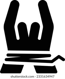 arrest Vector illustration on a transparent background. Premium quality symbols. Gyliph vector icon for concept and graphic design.