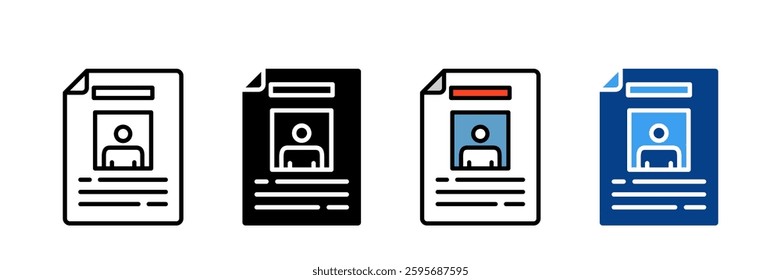 Arrest Warrant Icon Set Multiple Style Collection