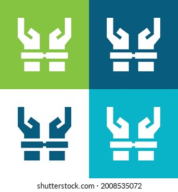 Arrested Flat four color minimal icon set
