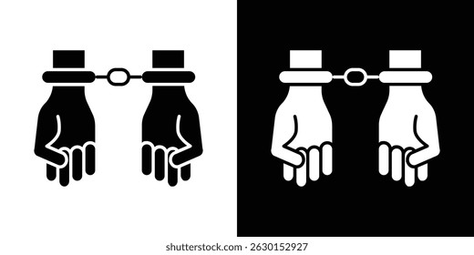 Concepto de icono arrestado, Ilustración vectorial