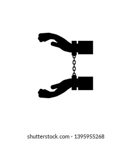 arrested icon sign signifier vector