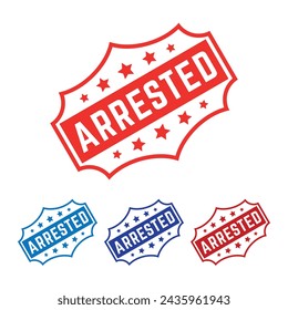 Arrested Rubber stamp Design arts illustration 