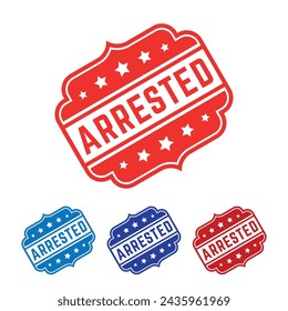 Arrested Rubber stamp Design arts illustration 