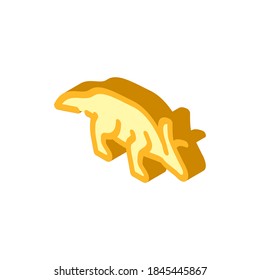 arrhinoceratops dinosaur isometric icon vector. arrhinoceratops dinosaur sign. isolated symbol illustration