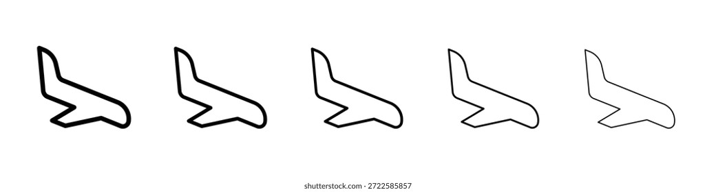Icono de llegada diseño, logotipo, App, interfaz de usuario. Ilustración vectorial, EPS