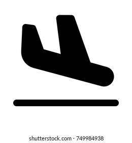 arrival icon on isolated background