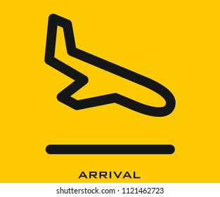 Arrival icon signs
