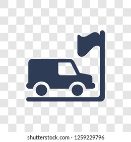 Arrival icon. Trendy Arrival logo concept on transparent background from Delivery and logistics collection