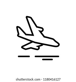 arrival icon vector design. icon vector line style