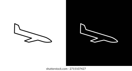 Símbolo de Vector de iconos de llegada con líneas de trazo editables para Diseños web
