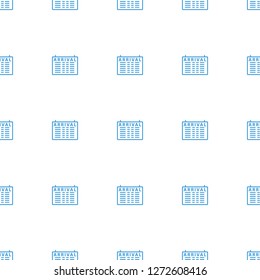arrival table icon pattern seamless white background. Editable outline arrival table icon. arrival table icon pattern for web and mobile.