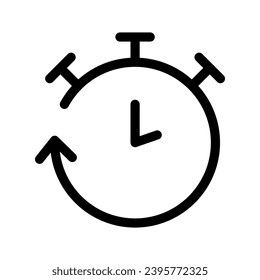 Arrival Time Icon Vector Symbol Design Illustration