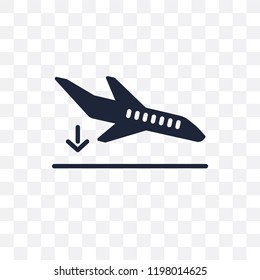 Arrival transparent icon. Arrival symbol design from Delivery and logistic collection.