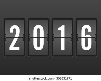 Arrivals 2016 year flip clock